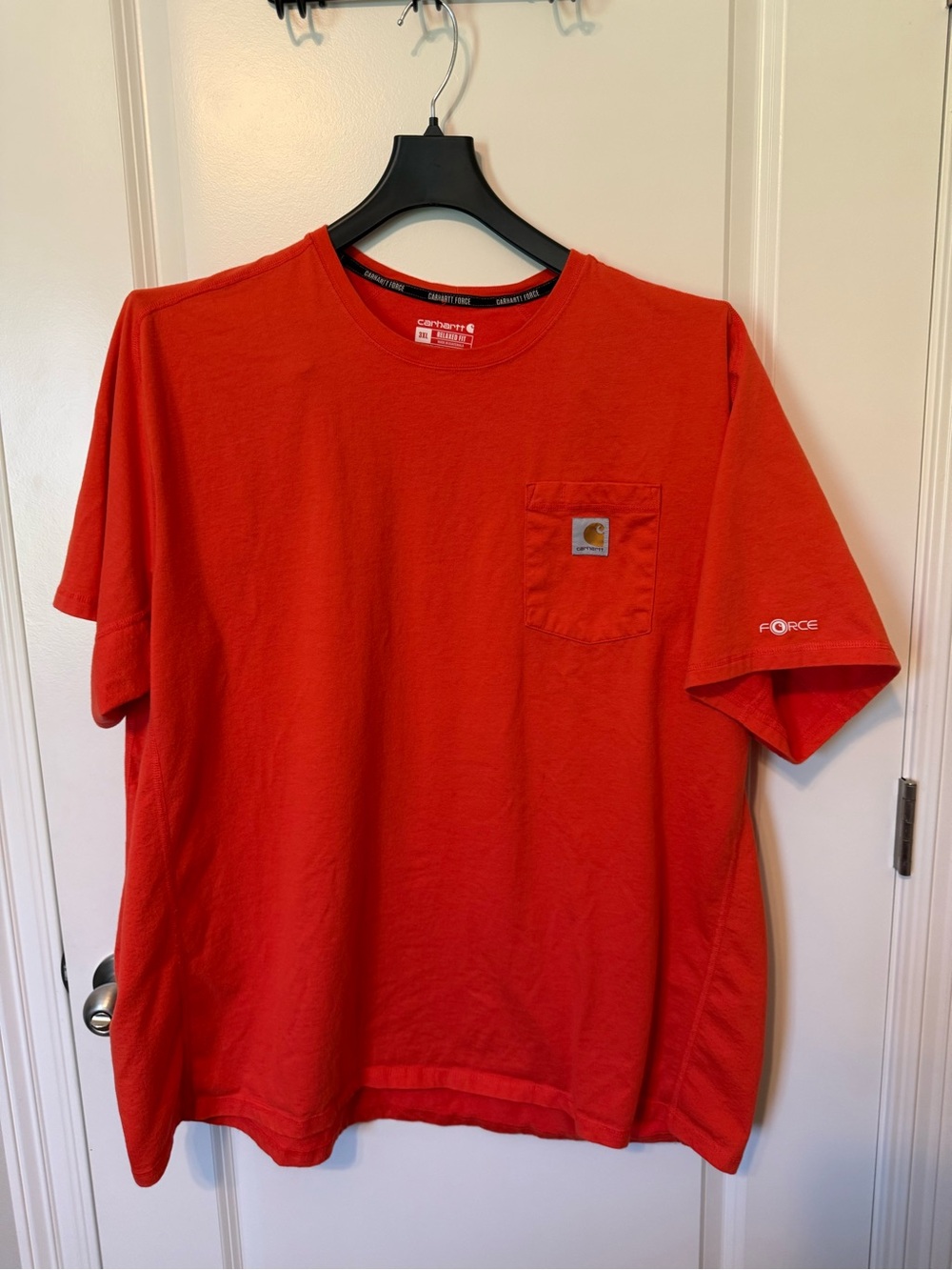 Carhartt Men’s Pocket T-Shirt in Orange